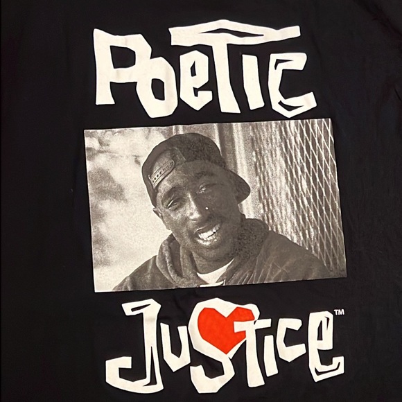 Tupac "Poetic Justice" Shirt Men's Size L - Picture 2 of 6
